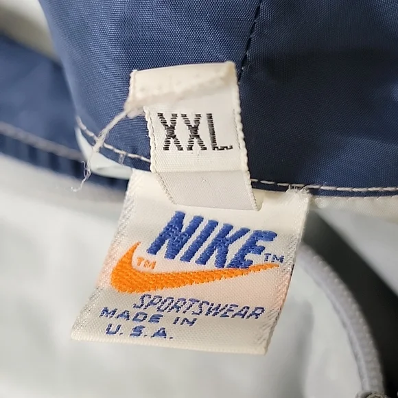 Nike Blue Zippered Hoodie Vintage Size XXL - Picture 10 of 10